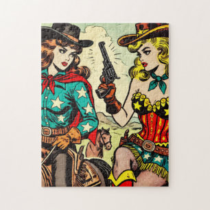 Vintag Western Cowgirl Comicen