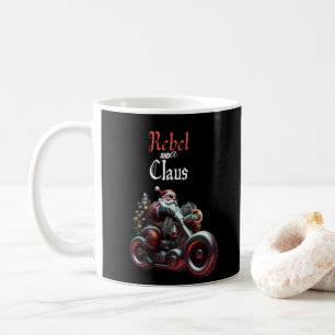 Vintag Whimsical Biker Santa Kaffeetasse