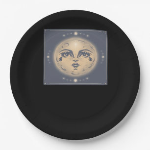 Vintag Whimsigoth Moon Pappteller