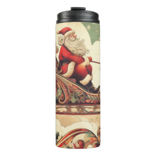 Vintag/whimsistisch/santa/Christmas Thermosbecher