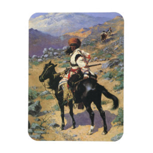 Vintag Wild West, An Indian Trapper von Remington Magnet