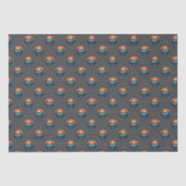 Vintag Wilderness Sunset Mandala Kunst, Dichtung u Seidenpapier