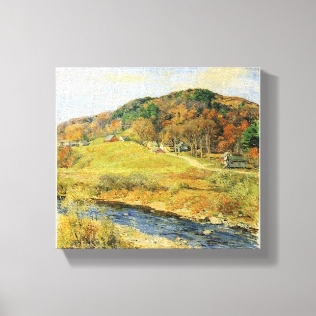 Vintag Willard Metcalf November Mosaic Leinwanddruck (Vorderseite)