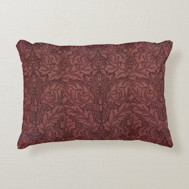 Vintag William Morris Acanthus Velveteen Dekokissen (Vorderseite)