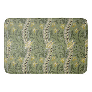 Vintag William Morris Daffodil Floral Yellow Badematte