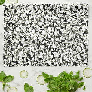 Vintag William Morris Decorative Textile Pattern Geschirrtuch