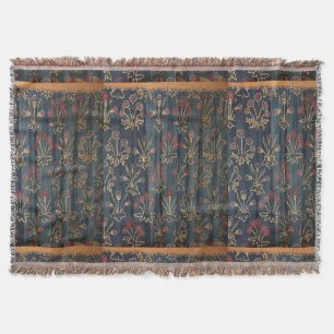 Vintag William Morris Floral Daisy Pattern Decke