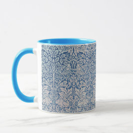 Vintag William Morris Forest Rabbit Bird Foliage Tasse