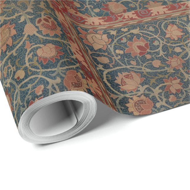 Vintag William Morris Holland Park Carpet Geschenkpapier (Rolleneckpunkt)