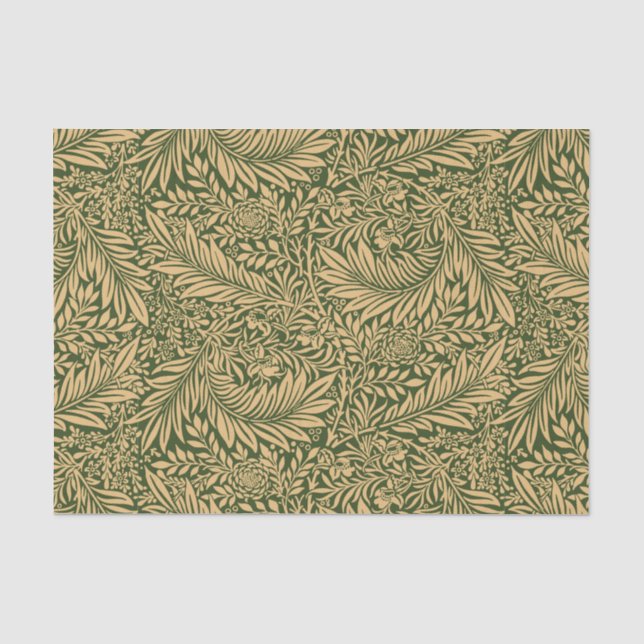 Vintag William Morris Larkspur Pattern Seidenpapier (Vorderseite)
