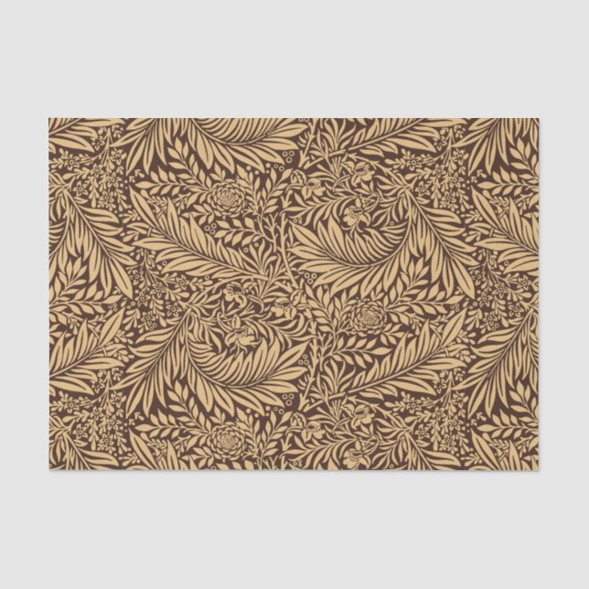 Vintag William Morris Larkspur Pattern Seidenpapier (Vorderseite)