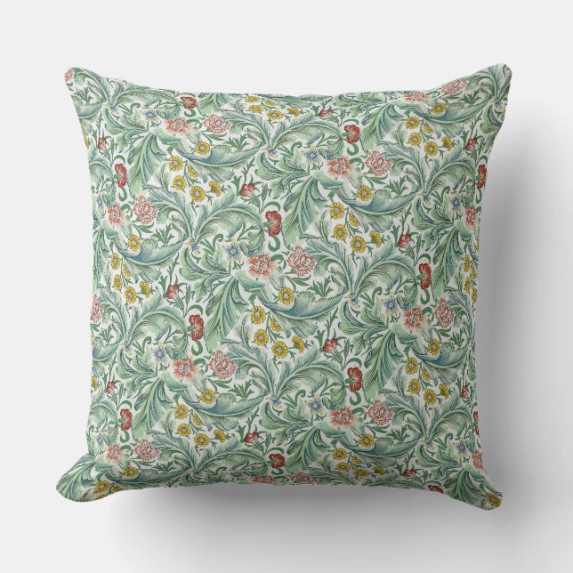 Vintag William Morris Leicester Kissen (Vorderseite)