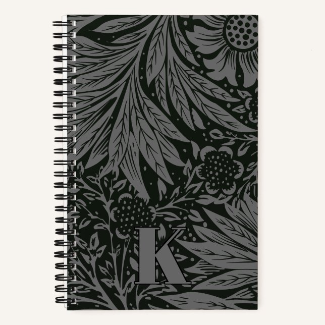 Vintag William Morris Marigold Pattern Notizbuch (Vorderseite)