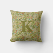 Vintag William Morris Navy Blue Red Chrysanthemum