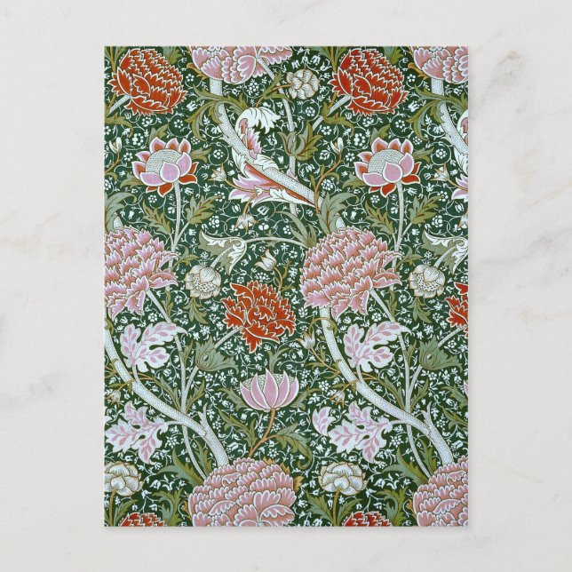 Vintag William Morris Pattern Postkarte (Vorderseite)