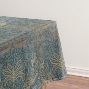 Vintag William Morris Peacock und Dragon Tischdecke