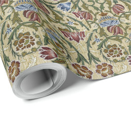 Vintag William Morris Pink Blue Brocade Geschenkpapier