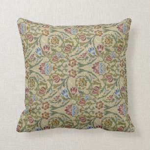 Vintag William Morris Pink Blue Brocade Kissen