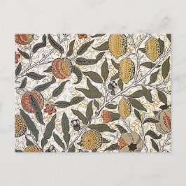 Vintag William Morris Pomegranate Postkarte
