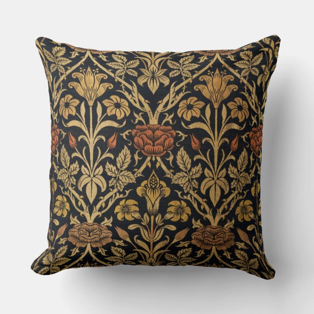 Vintag William Morris Rose und Lily Kissen (Vorderseite)