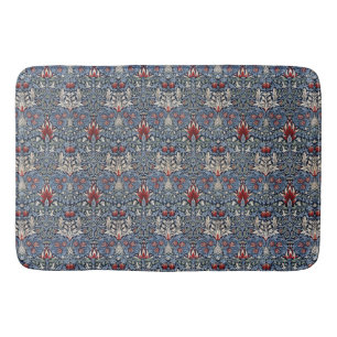 Vintag William Morris Snakeshead Fritillary Red Badematte