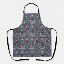 Vintag William Morris Snakeshead Fritillary Red