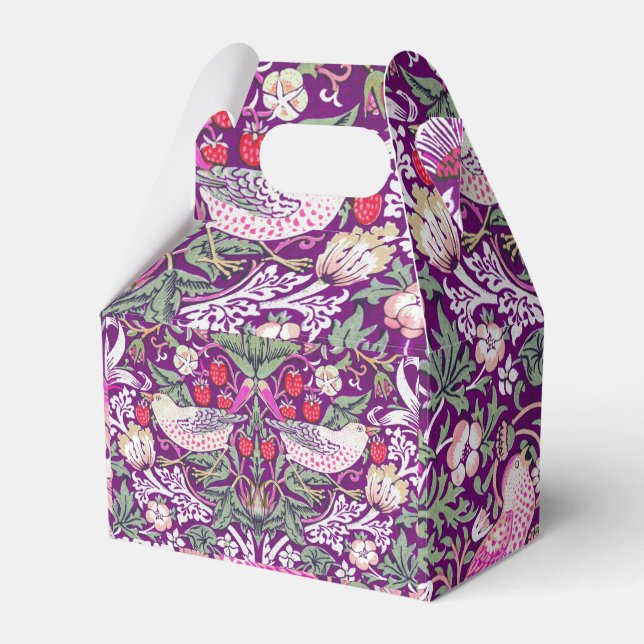 Vintag William Morris Strawberry Thief Geschenkschachtel (Vorderseite)