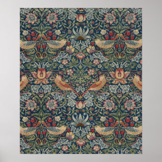Vintag William Morris Strawberry Thief Poster