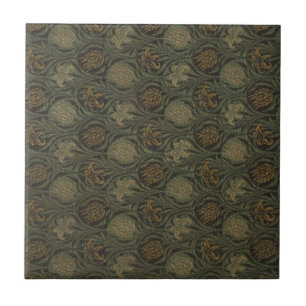 Vintag William Morris Tulip und Lily Fliese