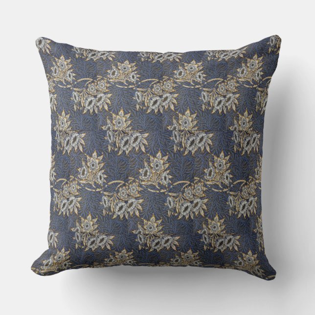 Vintag William Morris Tulip und Willow Kissen (Vorderseite)