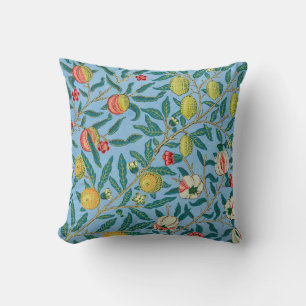 Vintag William Morris Vier Fruchtmuster Kissen