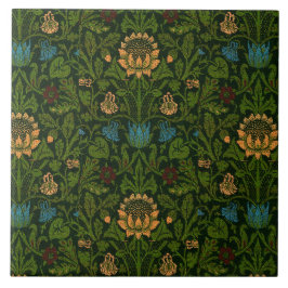 Vintag William Morris Violet und Columbine Fliese