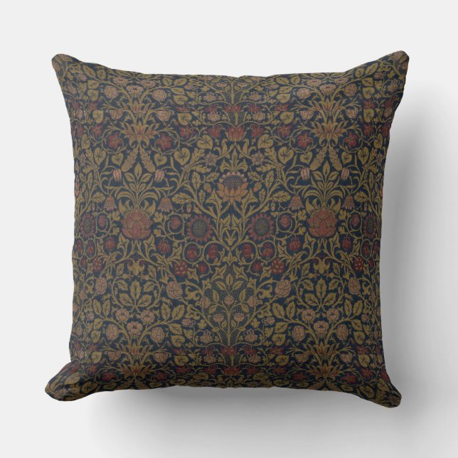 Vintag William Morris Violet und Columbine Kissen (Vorderseite)