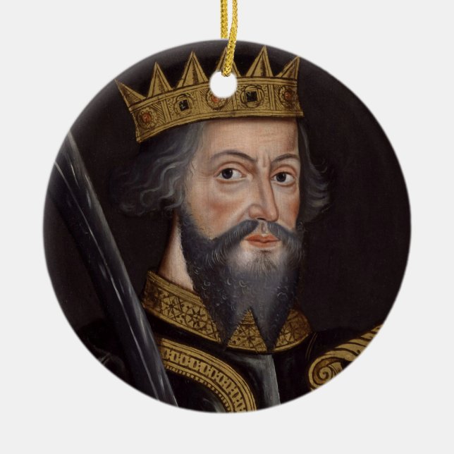 Vintag William The Eroberer Portrait Keramikornament (Vorne)