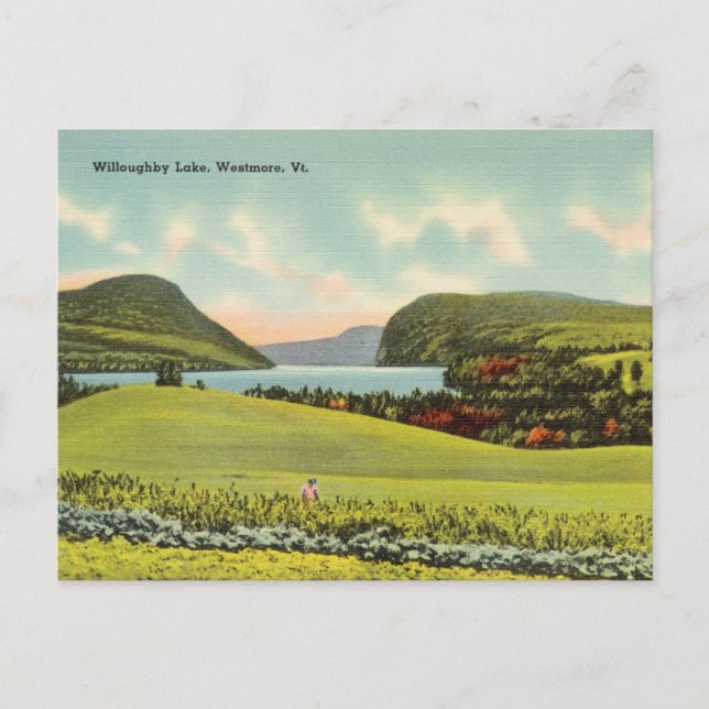 Vintag, Willoughby Lake, Westmore, Vermont Postkarte (Vorderseite)