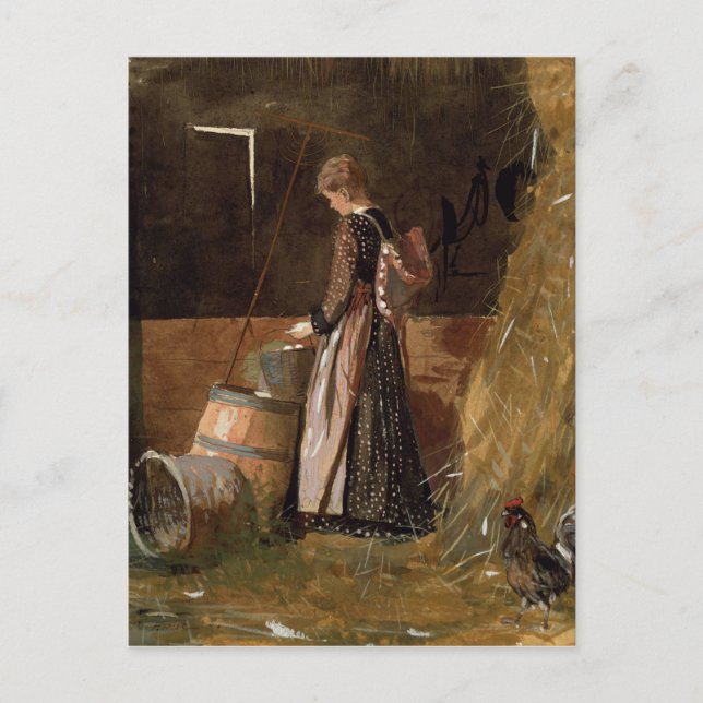 Vintag Winslow Homer Frischeier Postkarte (Vorderseite)