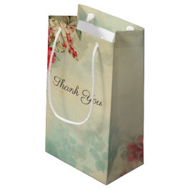 Vintag Winter Floral Vielen Dank für Ihr Interesse Kleine Geschenktüte