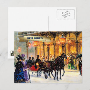 Vintag Winter Pariser Weihnachten