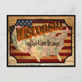 Vintag Wisconsin Alte Postkarte