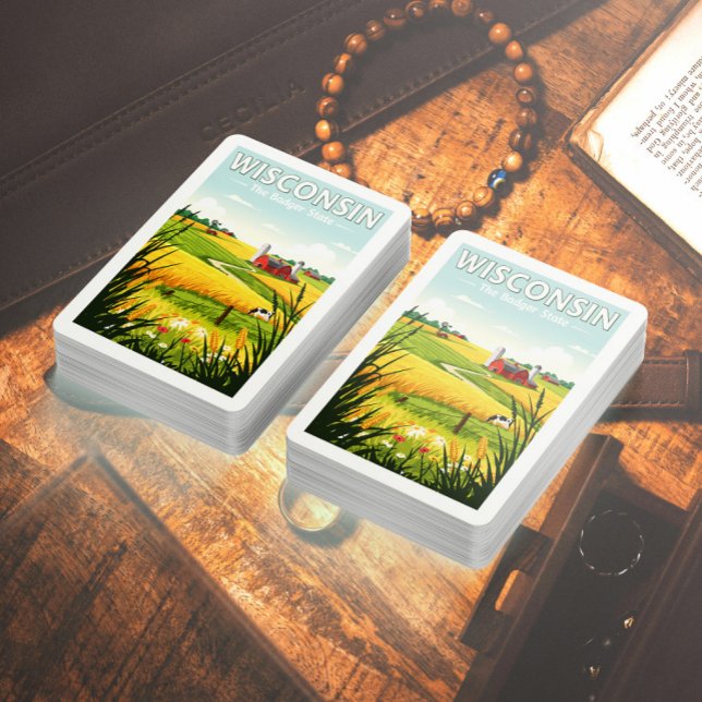 Vintag Wisconsin Spielkarten (Von Creator hochgeladen)