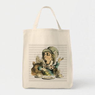 Vintag Wonderland Mad Hatter Tragetasche