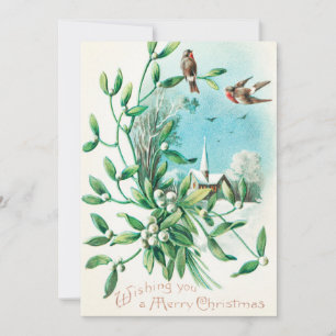 Vintag wünschen Ihnen frohe Weihnachten (1910)