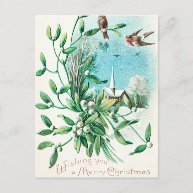 Vintag wünschen Ihnen frohe Weihnachten (1910) (Vorderseite)