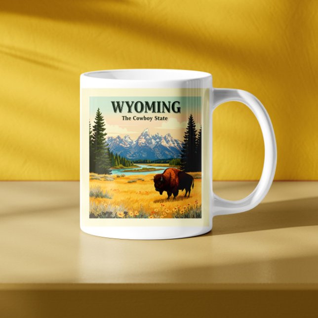 Vintag Wyoming Kaffeetasse (Von Creator hochgeladen)