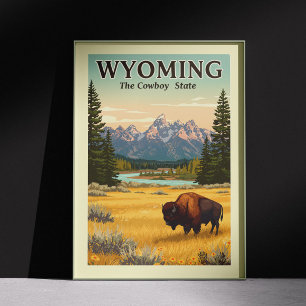 Vintag Wyoming Poster