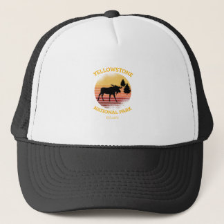 Vintag Yellowstone Mooses Truckerkappe