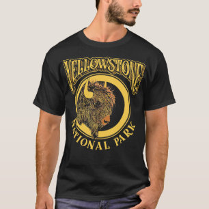 Vintag Yellowstone Nationalpark Bison American B T-Shirt