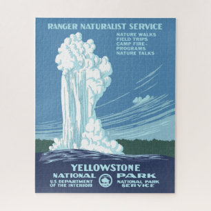 Vintag Yellowstone WPA Alte Faithie