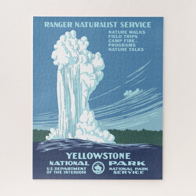 Vintag Yellowstone WPA Alte Faithie (Vertikal)