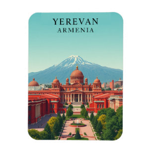 Vintag Yerevan Armenia Reisen Souvenir Magnet